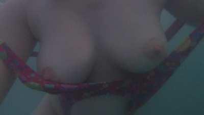 Its interesting to watch my titties bounce while I m swimming in the ocean